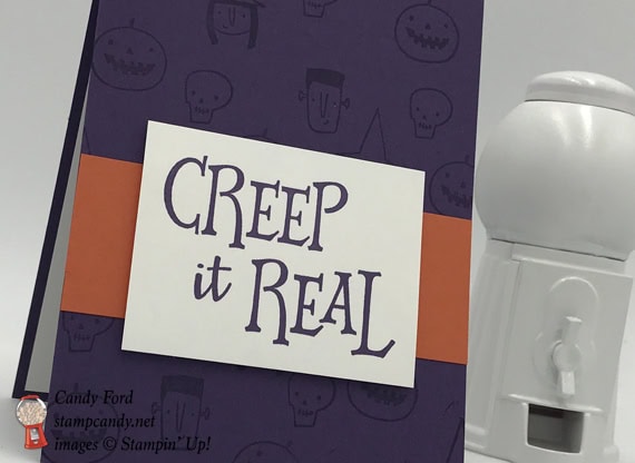 Creep It Real handmade Stampin' Up! Halloween card by Stamp Candy