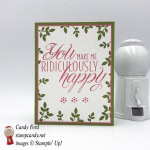 You make me ridiculously happy handmade card using Stampin' Up! Lovely Friends stamp set by Stamp Candy