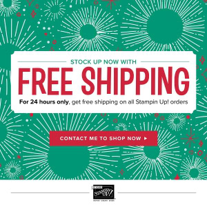 FREE SHIPPING - 27 Oct 2017 - Stampin' Up! #stampcandy
