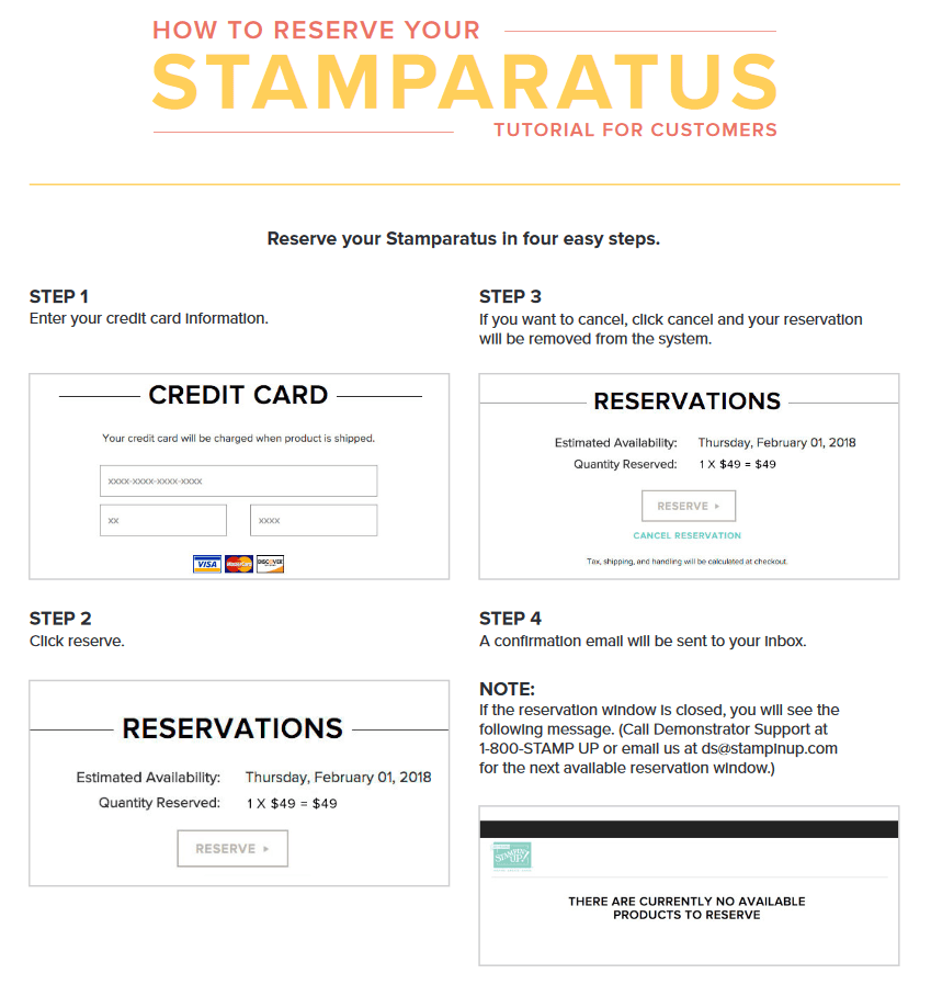 how to order your Stampin' Up! Stamparatus from Stamp Candy