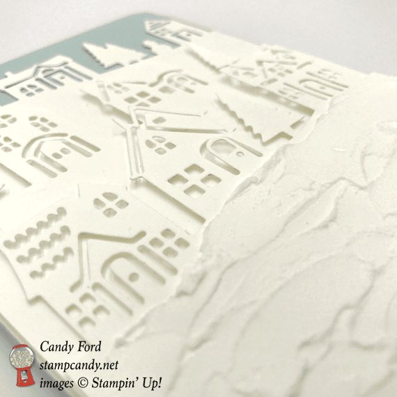 Stampin' Up! hearts come home hometown greeting christmas card by Candy Ford of Stamp Candy