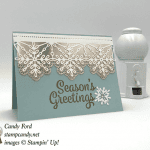 Stampin' Up! Snowflake Sentiments Seasons Greetings Card by Stamp Candy