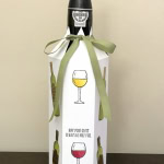 Wine Bottle Cover using Half Full stamp set by Stampin' Up! #stampcandy