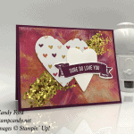 2018 stampin up occasions painted with love suite sure do love you handmade card by Candy Ford of Stamp Candy #stampcandy