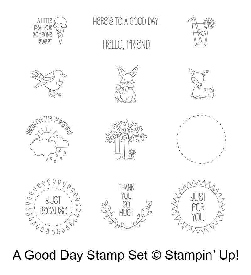 A Good Day stamp set © Stampin' Up! #stampcandy