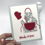 Stampin' Up! Apron of Love handmade with love of baking handmade card by Candy Ford of Stamp Candy