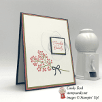 Stampin' Up! Beautiful Bouquet thanks a bunch handmade thank you card by Candy Ford of Stamp Candy