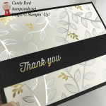 Springtime Foils Specialty DSP thank you card #stampcandy #thankyoucard