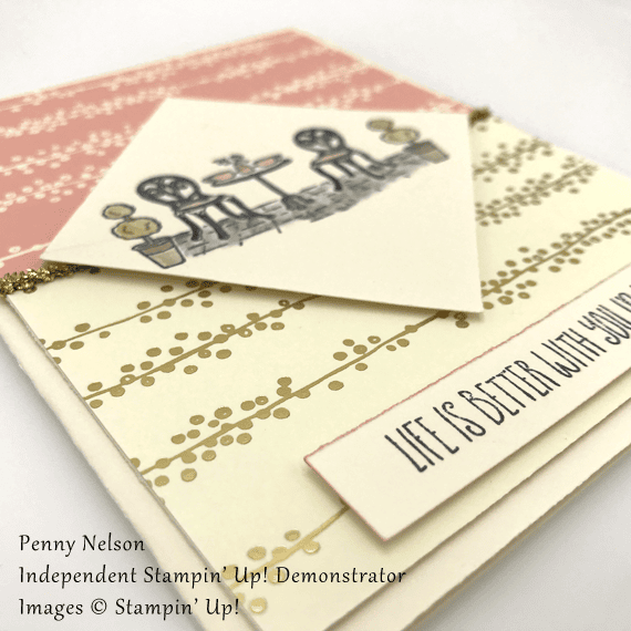 stampin up charming cafe bundle of love handmade card by Penny Nelson for Stamp Candy