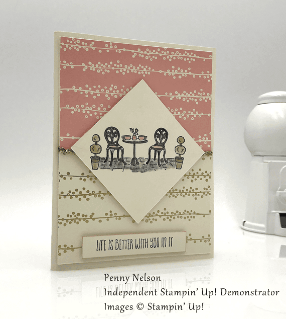 stampin up charming cafe bundle of love handmade card by Penny Nelson for Stamp Candy