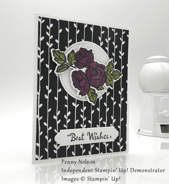 stampin up petal palette best wishes by penny nelson for stamp candy handmade card