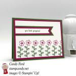You look gorgous handmade card made using Stampn' Up! Happy Birthday Gorgeous stamp set by Candy Ford of Stamp Candy