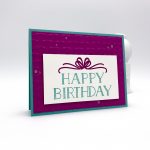birthday card using Big on Birthdays stamp set and Basket Weave Dynamic embossing folder by Stampin' Up! #stampcandy