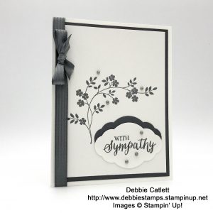 Debbie Catlett, Candy Hearts, sympathy card made with Thought & Prayers stamp set by Stampin' Up!