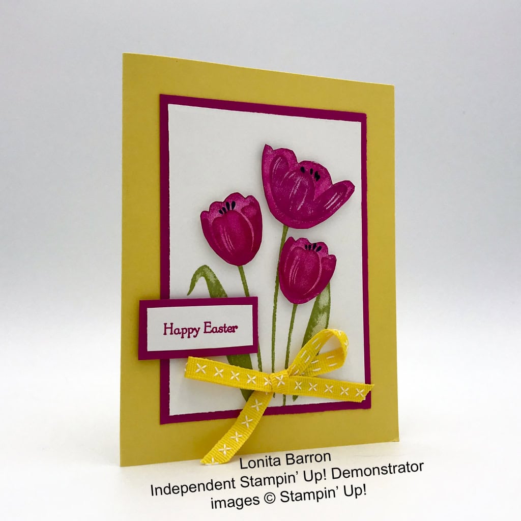 Easter card made by Lonita Barron, Independent Stampin' Up! Demonstrator, posted on #stampcandy