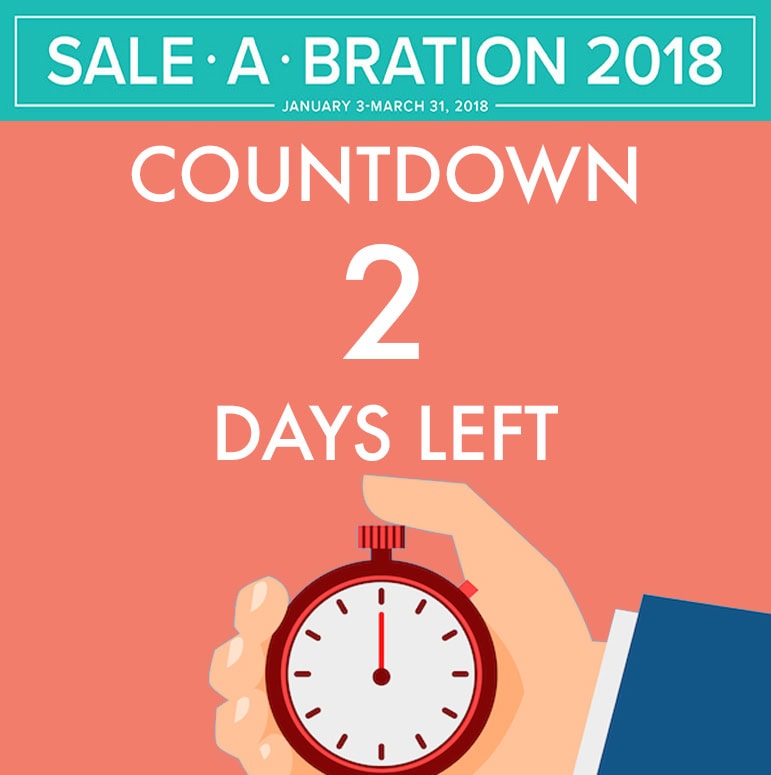 Sale-A-Bration Countdown - only 2 days left! #stampcandy