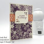 Stampin' Up! Delightfully Detailed Laser Cut Designer Series paper handmade birthday card made by Candy Ford of Stamp Candy