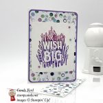 Wish Big birthday card made with the Big Wishes stamp set and Tranquil Textures Designer Series Paper by Stampin' Up! #stampcandy
