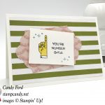 You're Number One card with World's Best Trophy stamp set by Stampin' Up! #stampcandy
