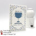 You're the best dad card made with the World's Best Trophy stamp set by Stampin' Up! #stampcnady
