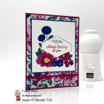 Always thinking of you card made with the Accented Blooms stamp set and Garden Impressions paper by Stampin' Up! #stampcandy
