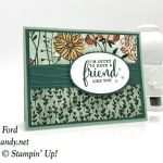 Handmade Card made using the Stampin Up Share What You Love Suite and the Love What You Do stamp set by Candy Ford of Stamp Candy