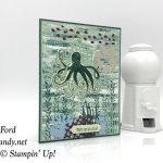 Stampin' Up! Sea of Textures stamp set and Tranquil Textures DSP handmade card by Candy Ford of Stamp Candy