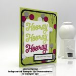Click through to see how to make this birthday card made using the Broadway Birthday suite by Stampin' Up! #stampcandy