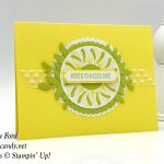 Stamparatus wreath card made with Peaceful Reflection stamp set by Stampin' Up! #stampcandy