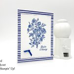 Stampin' Up! Very Vintage Blessings card in Blueberry Bushel by Candy Ford of Stamp Candy