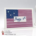 Happy 4th card made using the Make a Difference Stamp Set and new In Color DSP by Stampin' Up! #stampcandy