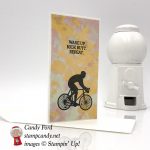 Enjoy Life narrow note card, Stampin' Up! #stampcandy