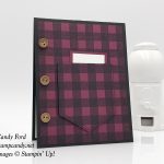 plaid shirt pocket card, Buffalo Check, Pocketful of Sunshine, Himemade Kindness stamp sets by Stampin' Up! #stampcandy