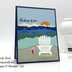 Colorful Seasons stamp set & Seasonal Layers Thinlits Dies by Stampin' Up! this thinking of you by the sea card #stampcandy