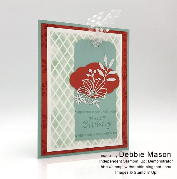Debbie Mason Stampin' Up! Detailed with Love Birthday card