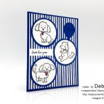 Debbie Mason Stampin' Up! 2018-2020 In Color Blueberry Bushel Bella & Friends stamp set handmade card #stampcandy