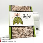 Falling for Leaves bundle thinking of you card, Stampin' Up! #stampcandy