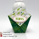 Diaper Fold in Tropical Escape and Fabulous Flamingo by Stampin' Up! #stampcandy