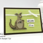 Welcome little one, baby note card, Animal Outing bundle by Stampin' Up! #stampcandy