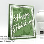 Christmas Holidays card, Dashing Along DSP promotion, Merry Christmas Thinlits Dies, Stampin' Up! #stampcandy