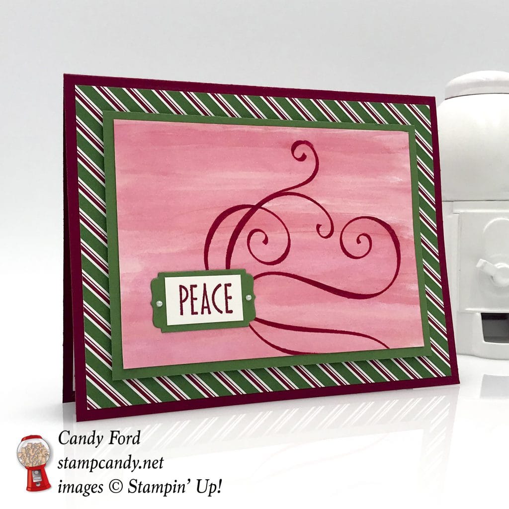 Dashing Along Stylish Christmas card, Stampin' Up! #stampcandy