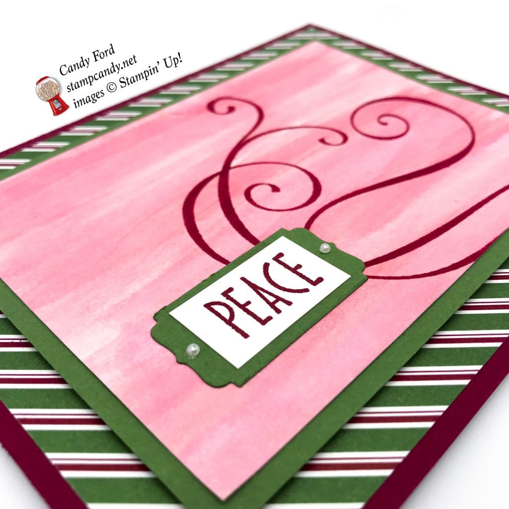 Dashing Along Stylish Christmas card, Stampin' Up! #stampcandy