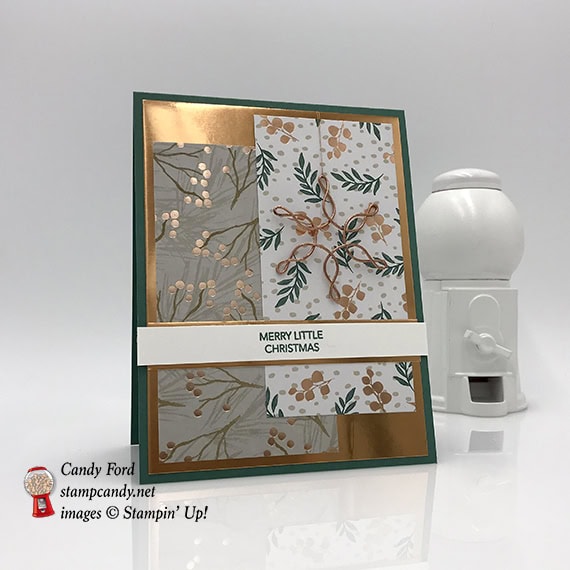 Joyous Noel Merry Little Christmas Card, Stampin' Up! #stampcandy