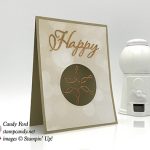 Happy Holidays card made with Merry Christmas to All bundle, All is Bright DSP, snowflakes & stars wire elements, and Layering Cirlces Framelits Dies by Stampin' Up! #stampcandy
