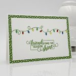 Christas season card made with Making Christmas Bright stamp set by Stampin' Up! #stampcandy