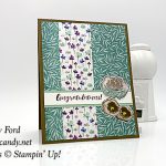 Stampin' Up! First Frost Frosted Floral handmade congratulations card by Candy Ford of Stamp Candy