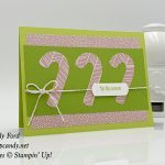 Tis the Season, Itty Bitty Greetings stamp set, Candy Cane Builder Punch, handmade card, Stampin' Up!, #stampcandy
