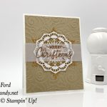 Stampin' Up! Warm Hearted Hostess stamp set handmade Christmas card by Candy Ford of Stamp Candy