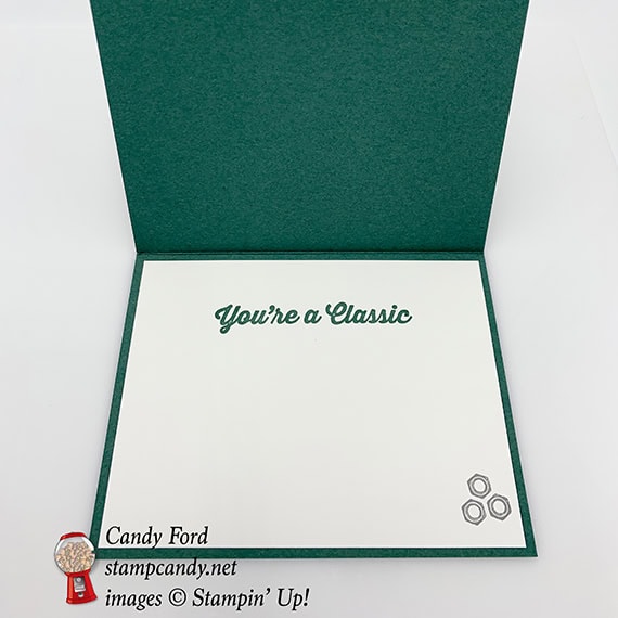 Geared Up Garage bundle, Classic Garage paper, male birthday card, Stampin' Up! #stampcandy