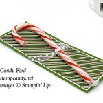 Flourish Filigree, Burlap, Dashing Along candy cane holder, Stampin' Up! #stampcandy